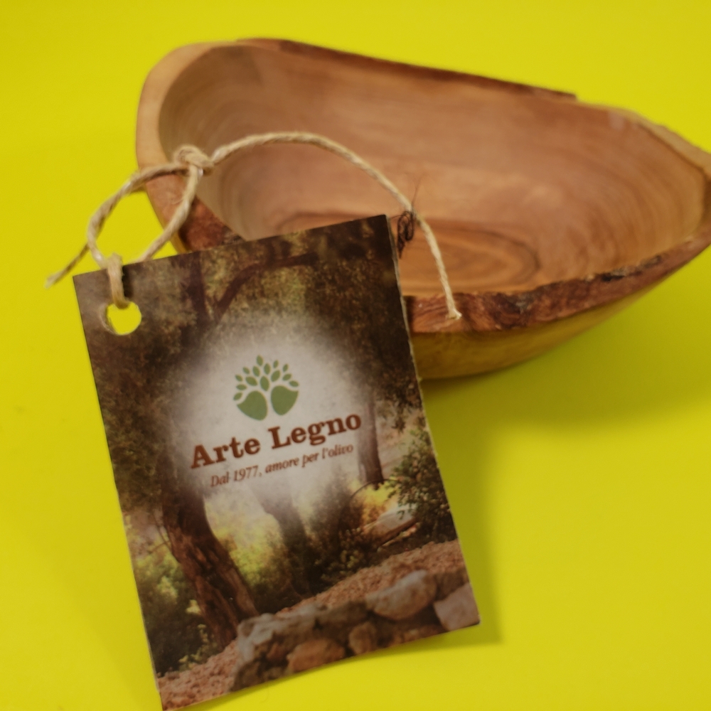 Arte Legno Wooden Bowl - Solid Olive Wood Bowl